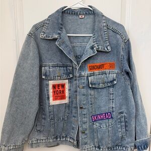 Denim Jacket with Patches